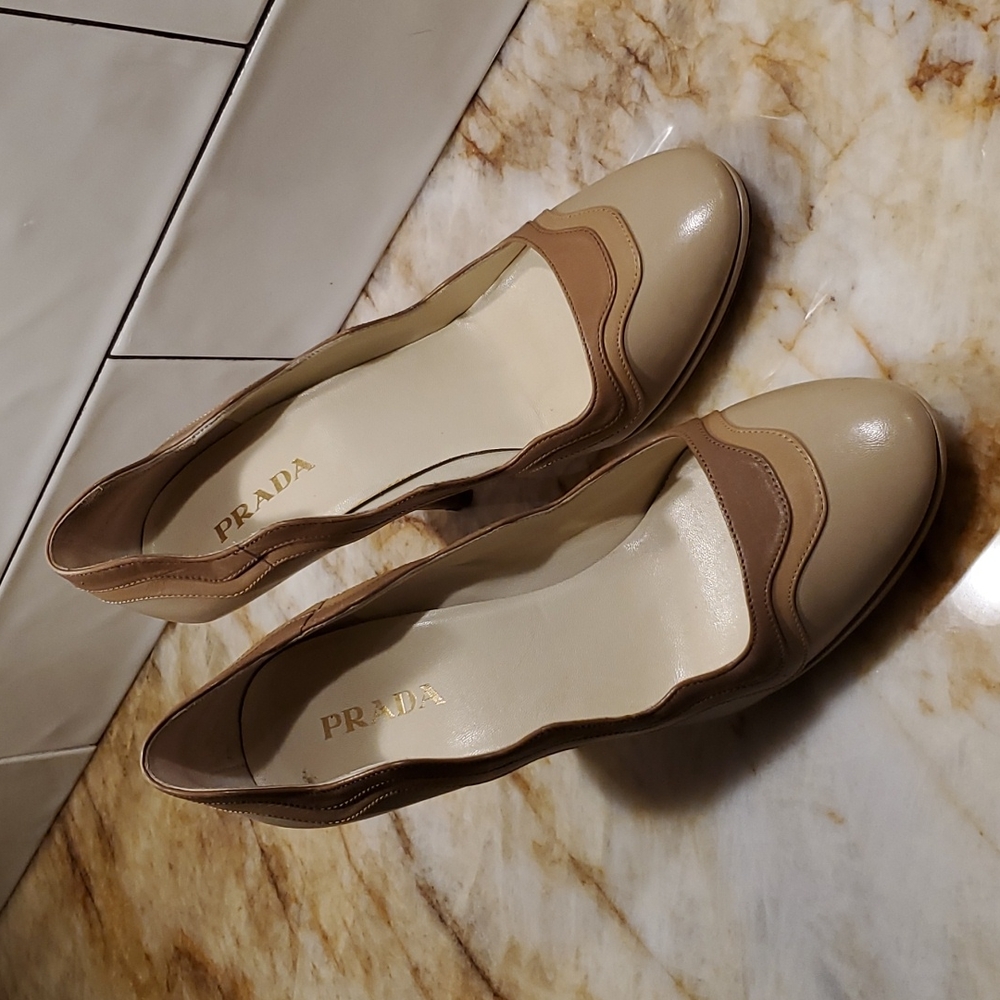 Prada heels 40 nude shades